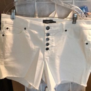 White Torrid Jean Shorts Size 16